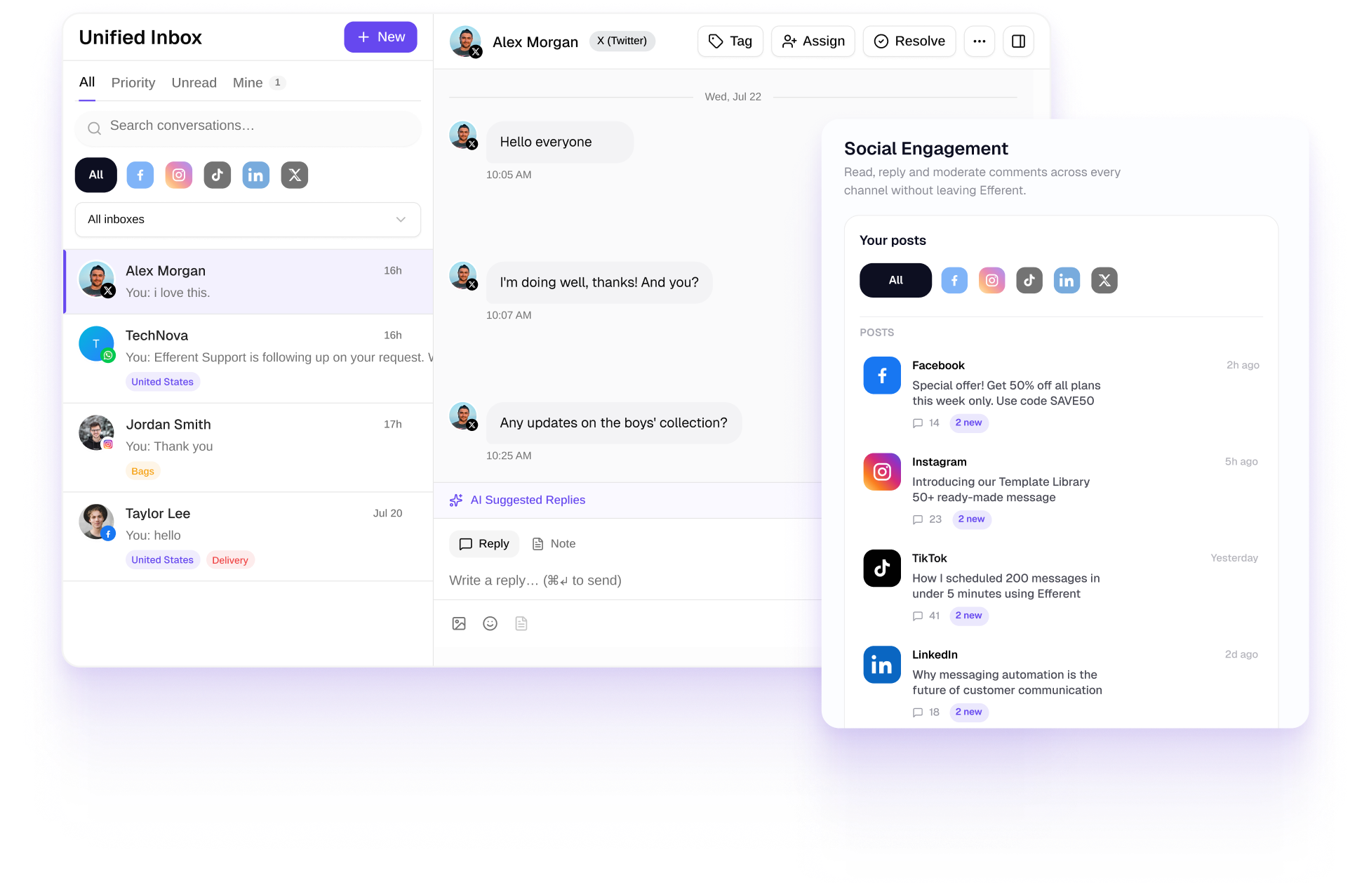 Unified Inbox Interface
